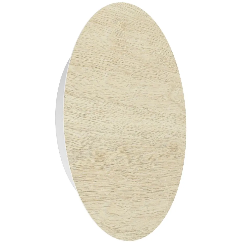 Seinävalaisin Eglo Alamilo, Ø22cm, LED, 9.2W, IP20, puu/valkoinen