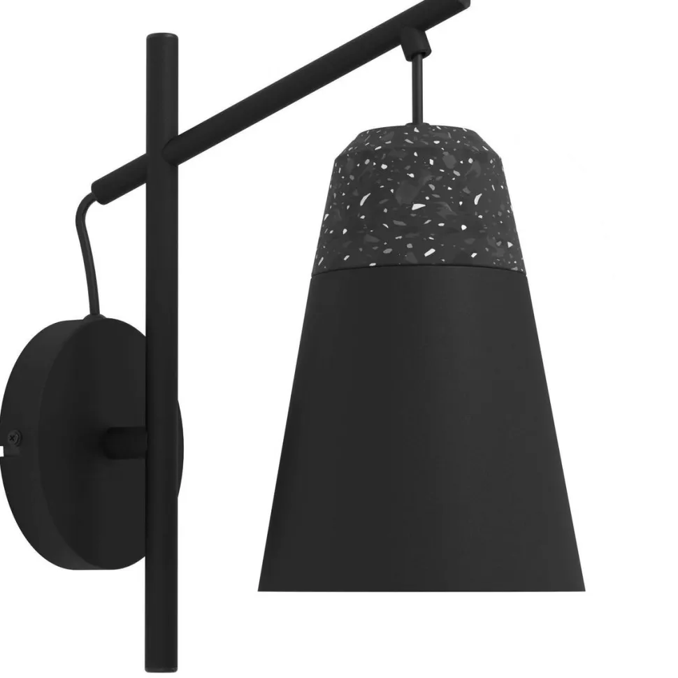 Seinävalaisin Eglo Canterras 32cm musta