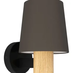 Seinävalaisin Eglo Edale 40W 15x19,5cm cappuccino/puu