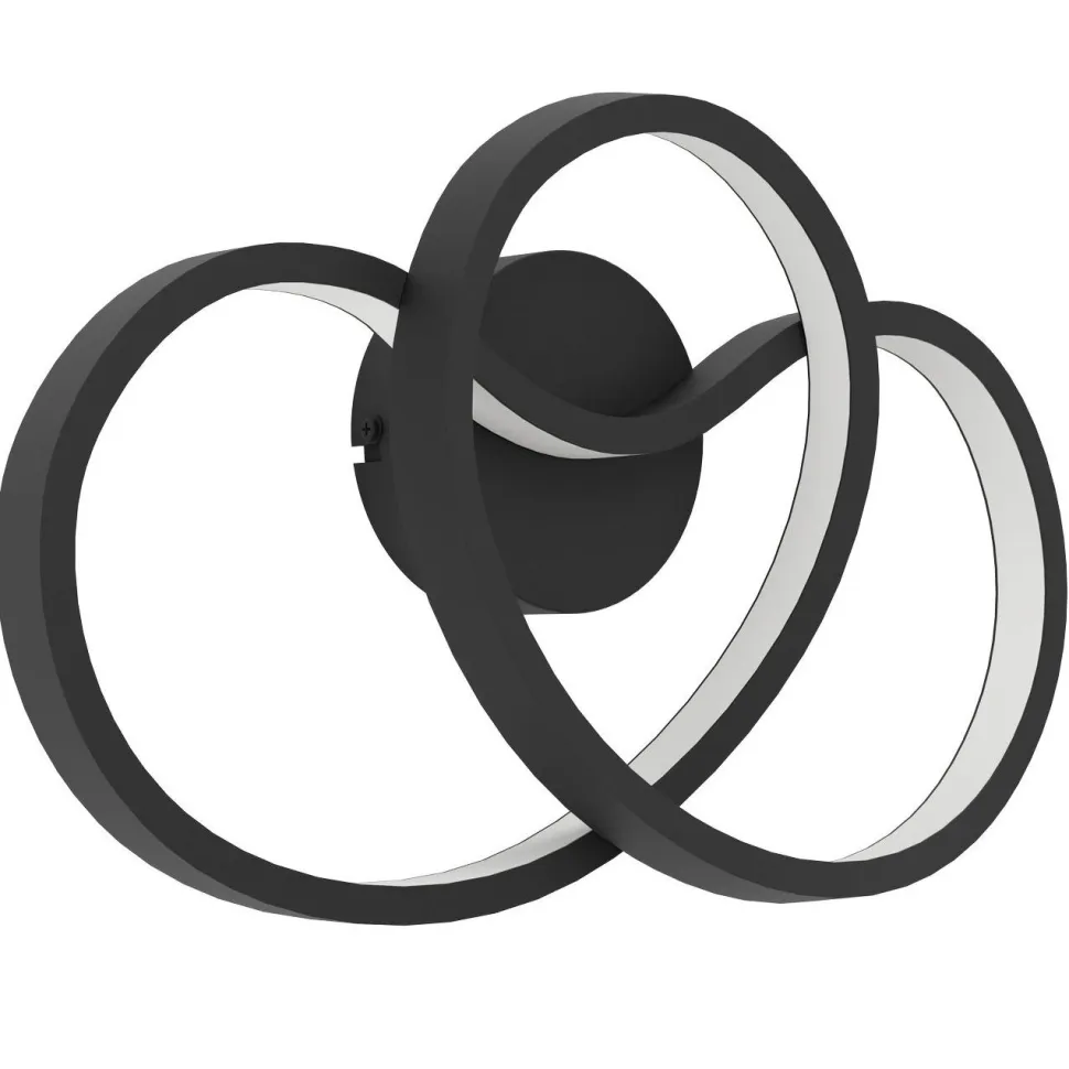 Seinävalaisin Eglo Gianella, LED, 14.5W, IP20, musta/valkoinen