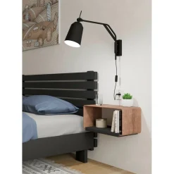 Seinävalaisin Eglo Loreto 40W 67x14x36,5cm musta/valkoinen
