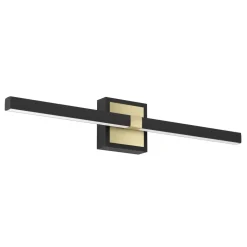 Seinävalaisin Eglo Peguera, 60cm, LED, 11W, IP44, musta/messinki