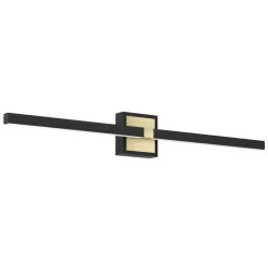 Seinävalaisin Eglo Peguera, 60cm, LED, 11W, IP44, musta/messinki