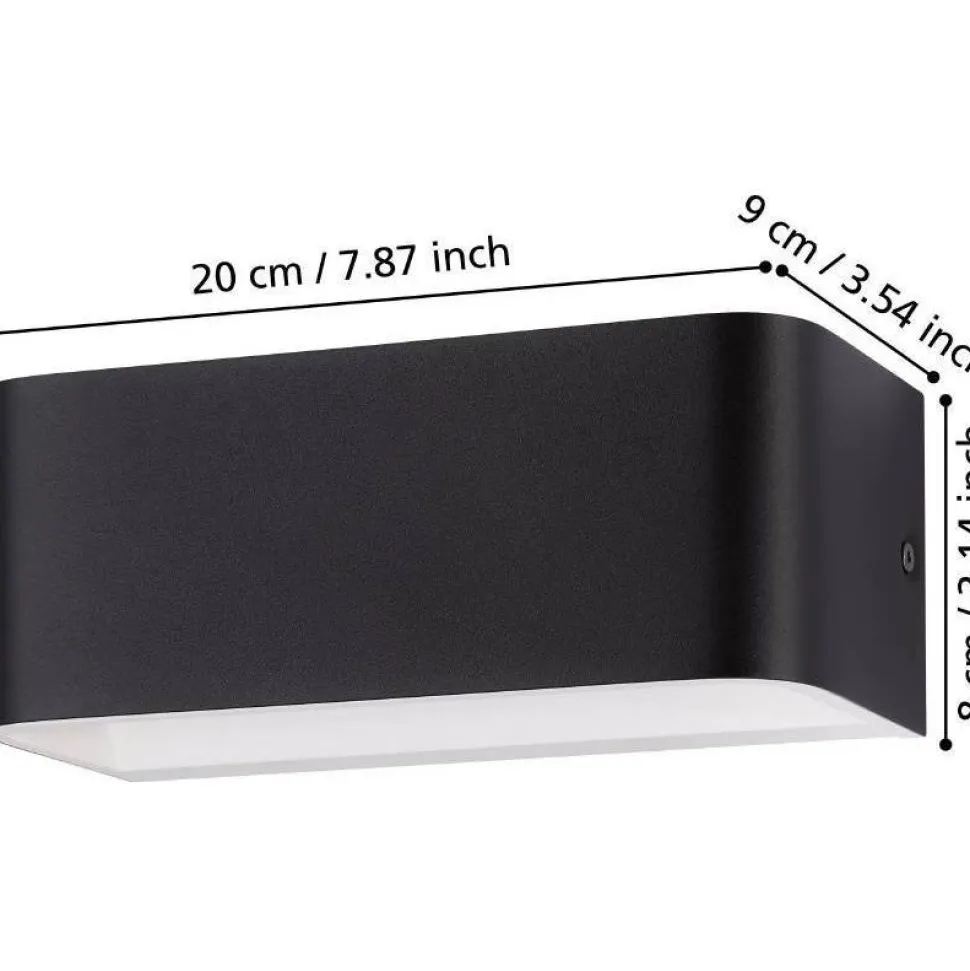 Seinävalaisin Eglo Sania 4 LED 13cm musta