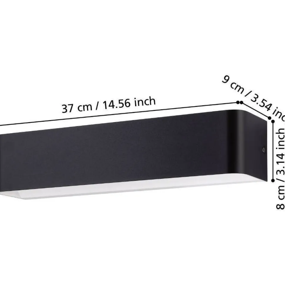 Seinävalaisin Eglo Sania 4 LED 13cm musta