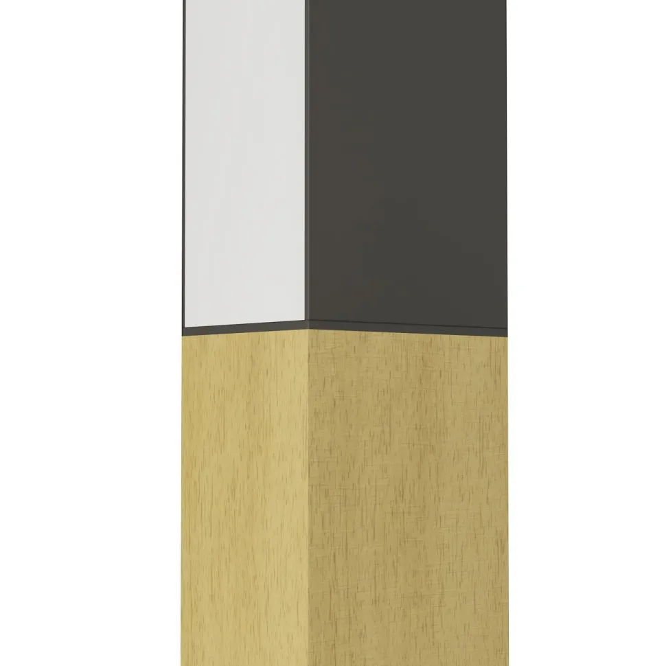 Seinävalaisin Eglo Tudons, 56cm, LED, 12W, IP20, musta/puu