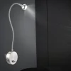 Seinävalaisin Globo Serpent LED 3 W IP20 520 mm metalli harjattu teräs