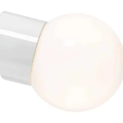 Seinävalaisin Ifö Electric Classic Glob Ø150mm opaalilasi valkoinen vino IP54