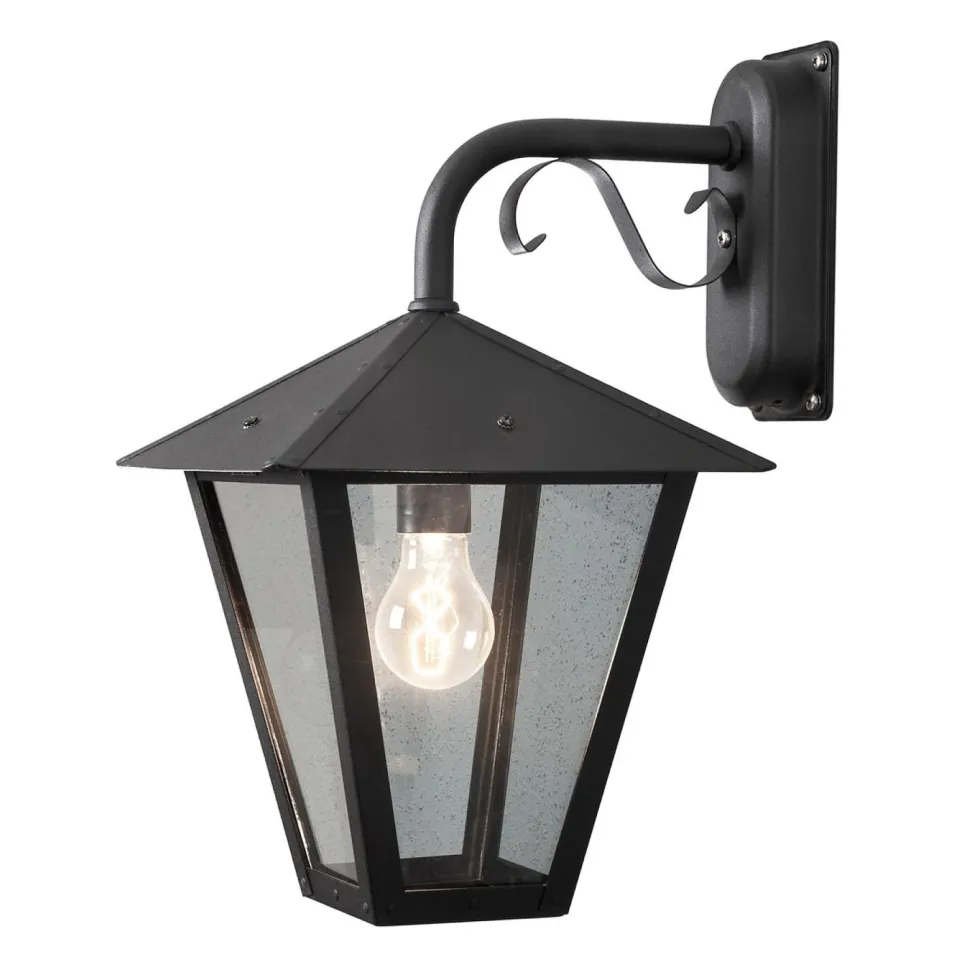 Seinävalaisin Konstsmide Benu 435-750 260x320x430 mm alasuunta musta
