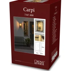Seinävalaisin Konstsmide Carpi M E27 messinki