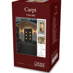 Seinävalaisin Konstsmide Carpi M E27 messinki