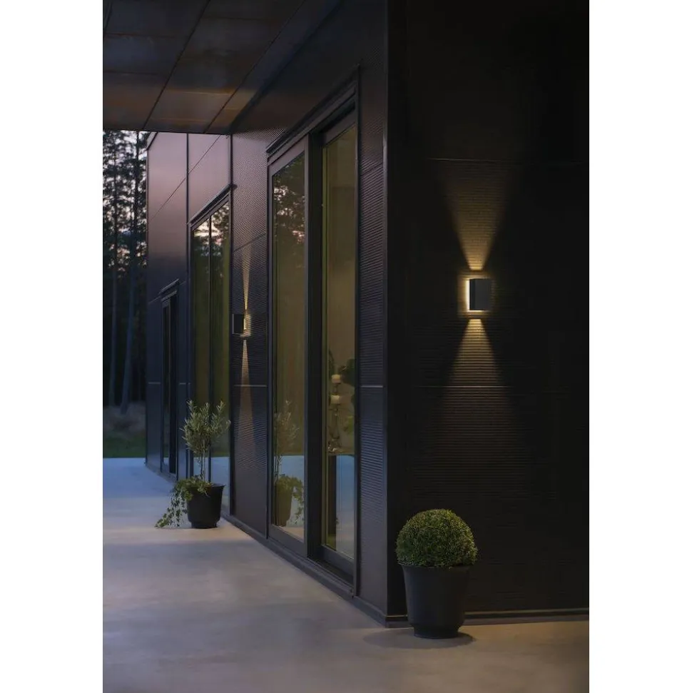 Seinävalaisin Konstsmide Cremona 7871-370 antrasiitti LED 3x3W