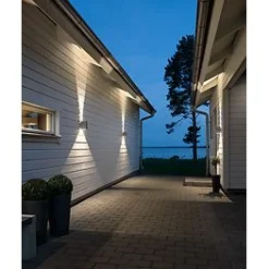 Seinävalaisin Konstsmide Cremona 7940-310 LED vaaleanharmaa