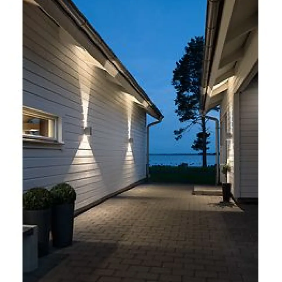 Seinävalaisin Konstsmide Cremona 7940-310 LED vaaleanharmaa
