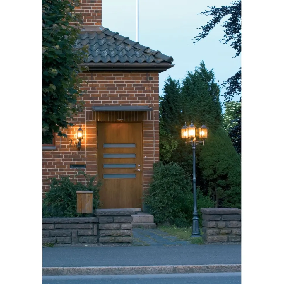 Seinävalaisin Konstsmide Milano 7247-759 160x290x530 mm yläsuunta mustahopea