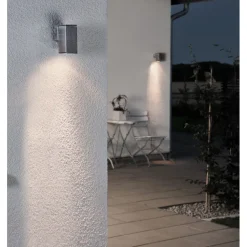 Seinävalaisin Konstsmide Monza 7908-310 65x100x135 mm alas alumiini