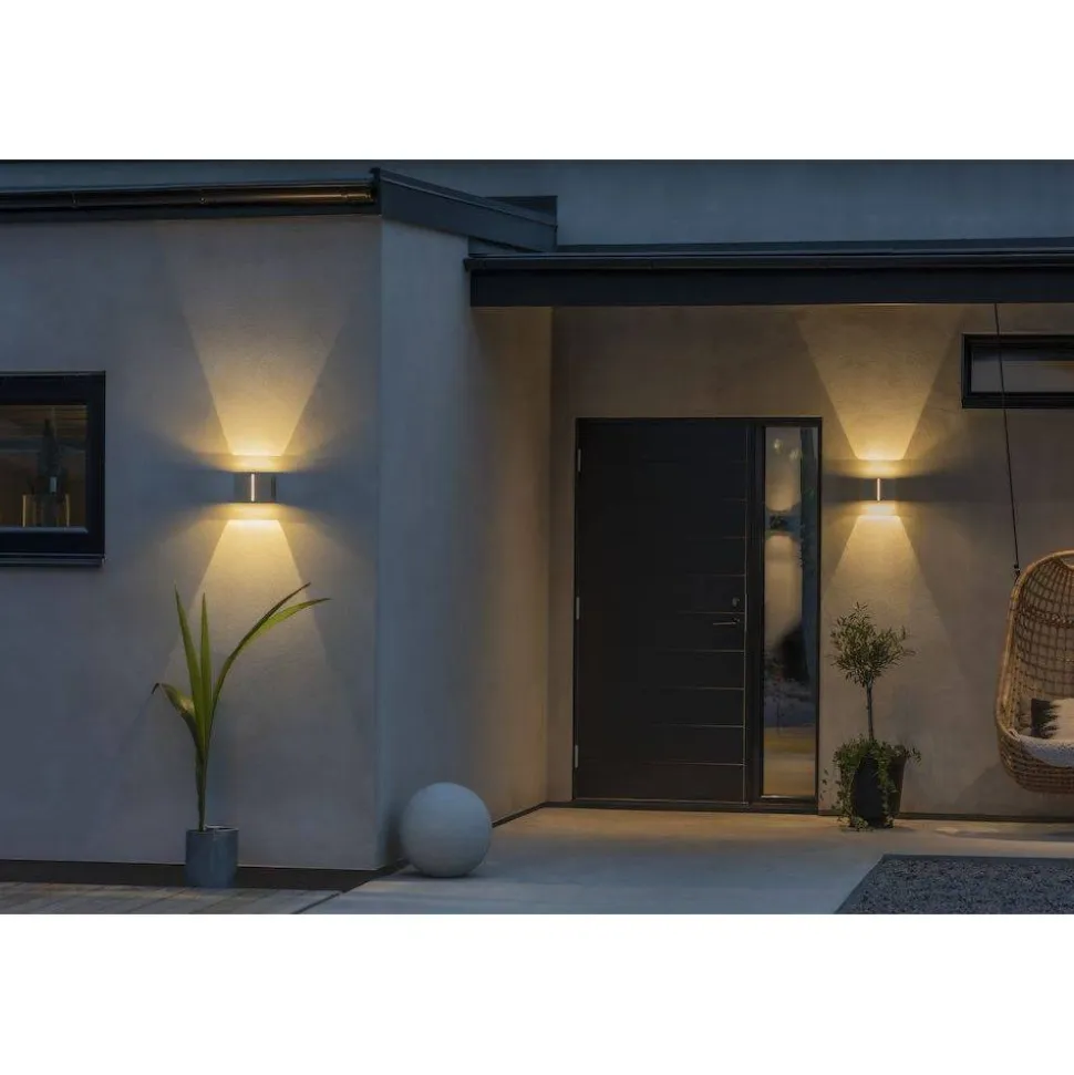 Seinävalaisin Konstsmide Pavia 7877-370 antrasiitti LED 4x3W