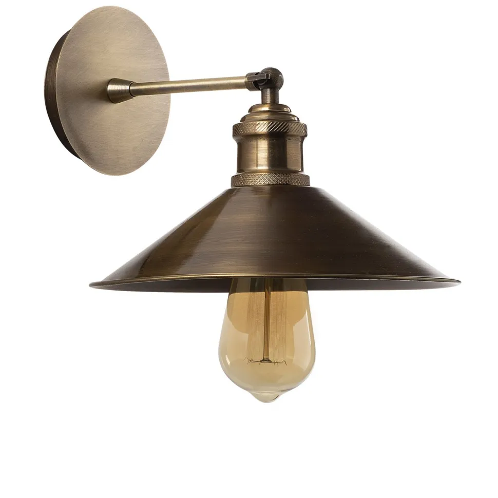 Seinävalaisin Linento Lighting Berceste, messinki, Ø24cm