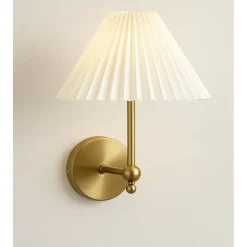Seinävalaisin Linento Lighting BRZ-343402, ø10-22cm, E27, max. 40W, IP20, kulta/kerma