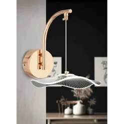 Seinävalaisin Linento Lighting BRZ-340082, ø19cm, IP20, 4000K, kulta