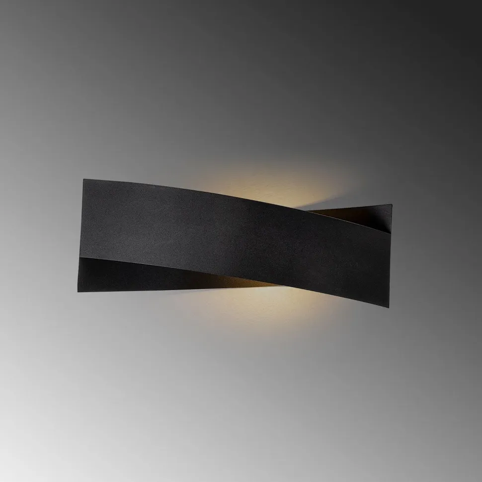 Seinävalaisin Linento Lighting 7156, ø10cm, IP20, G9, max. 8W, musta