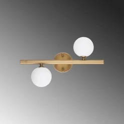 Seinävalaisin Linento Lighting Domino 2-osainen kulta