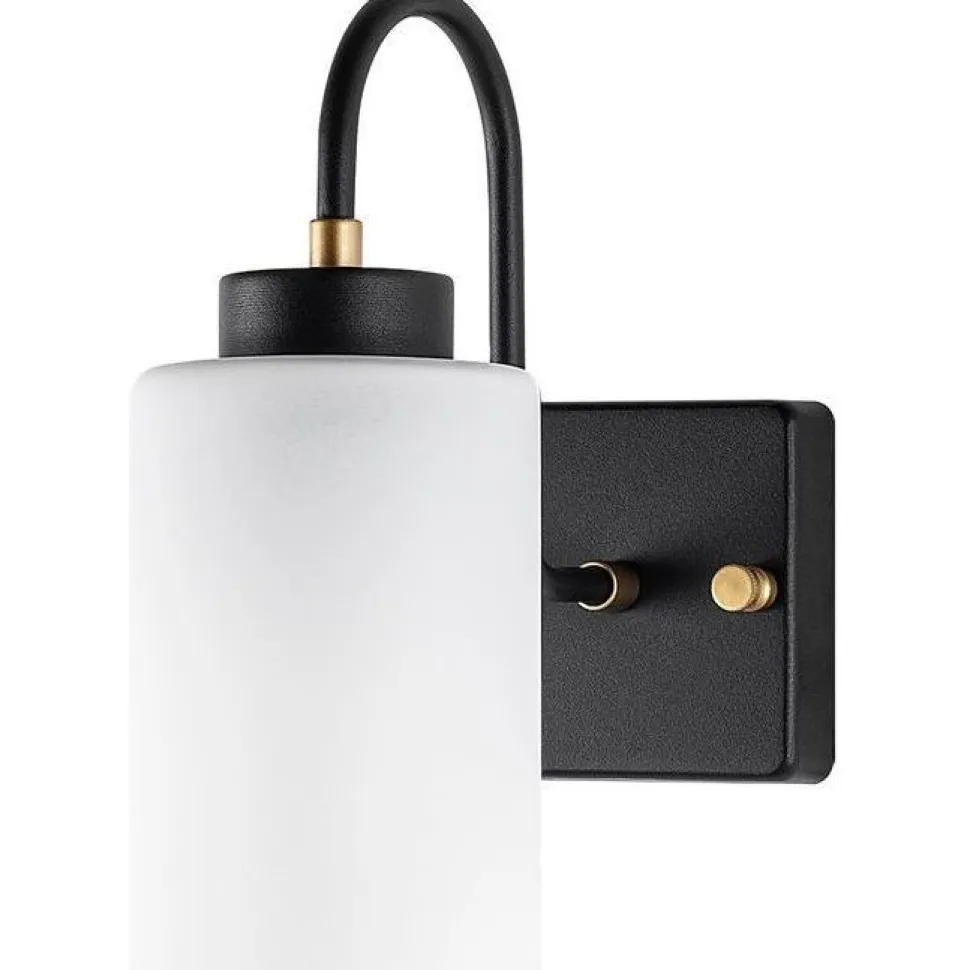 Seinävalaisin Linento Lighting Duzsuz 13141, 24cm, musta/valkoinen
