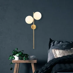 Seinävalaisin Linento Lighting Fazli 2-osainen kulta