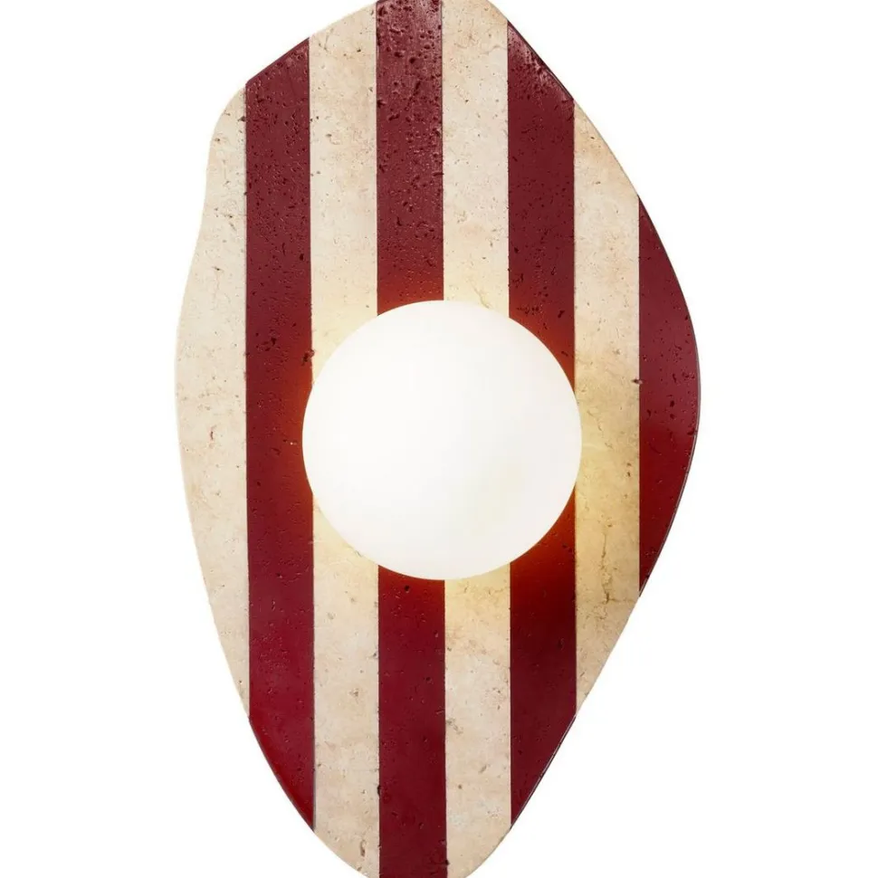 Seinävalaisin Linento Lighting Forest beige/valkoinen/punainen