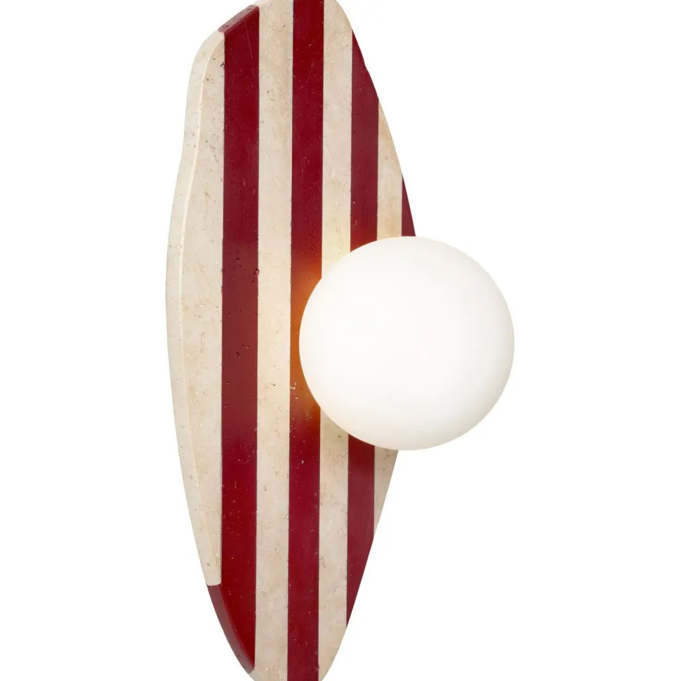 Seinävalaisin Linento Lighting Forest beige/valkoinen/punainen