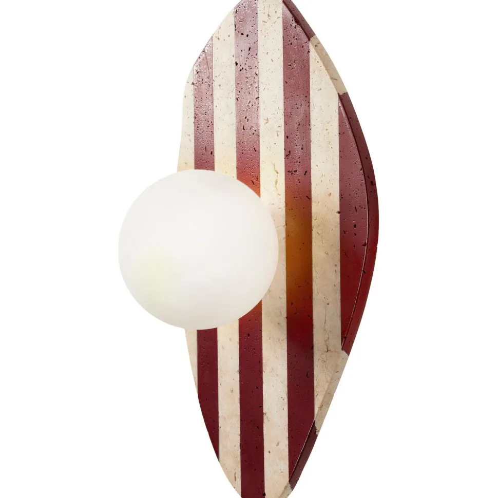 Seinävalaisin Linento Lighting Forest beige/valkoinen/punainen