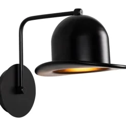 Seinävalaisin Linento Lighting Fötr Sivani, Ø19cm, E27, musta