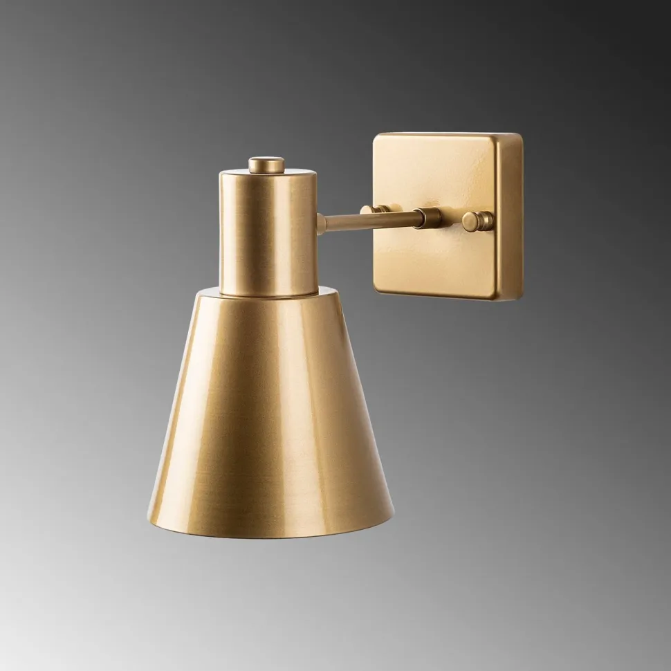 Seinävalaisin Linento Lighting Funnel, 1-osainen, Ø14cm, E27, kulta