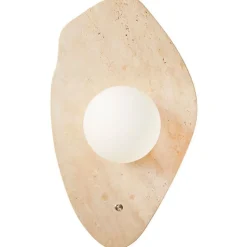 Seinävalaisin Linento Lighting Halle beige/valkoinen