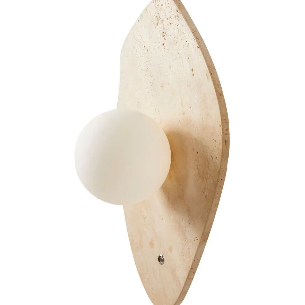 Seinävalaisin Linento Lighting Halle beige/valkoinen