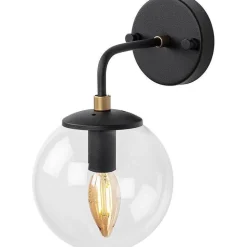 Seinävalaisin Linento Lighting Horn 12218, Ø15cm, musta
