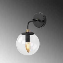 Seinävalaisin Linento Lighting Horn 12218, Ø15cm, musta