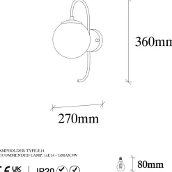 Seinävalaisin Linento Lighting Jewel eri värejä