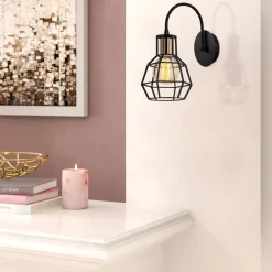 Seinävalaisin Linento Lighting Kapadokya, Ø17cm, E27, musta