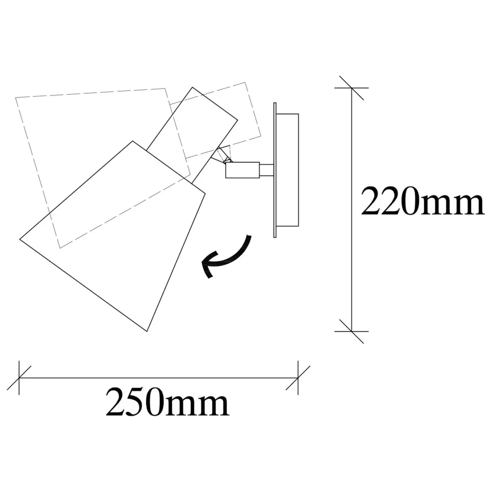 Seinävalaisin Linento Lighting Kem, messinki
