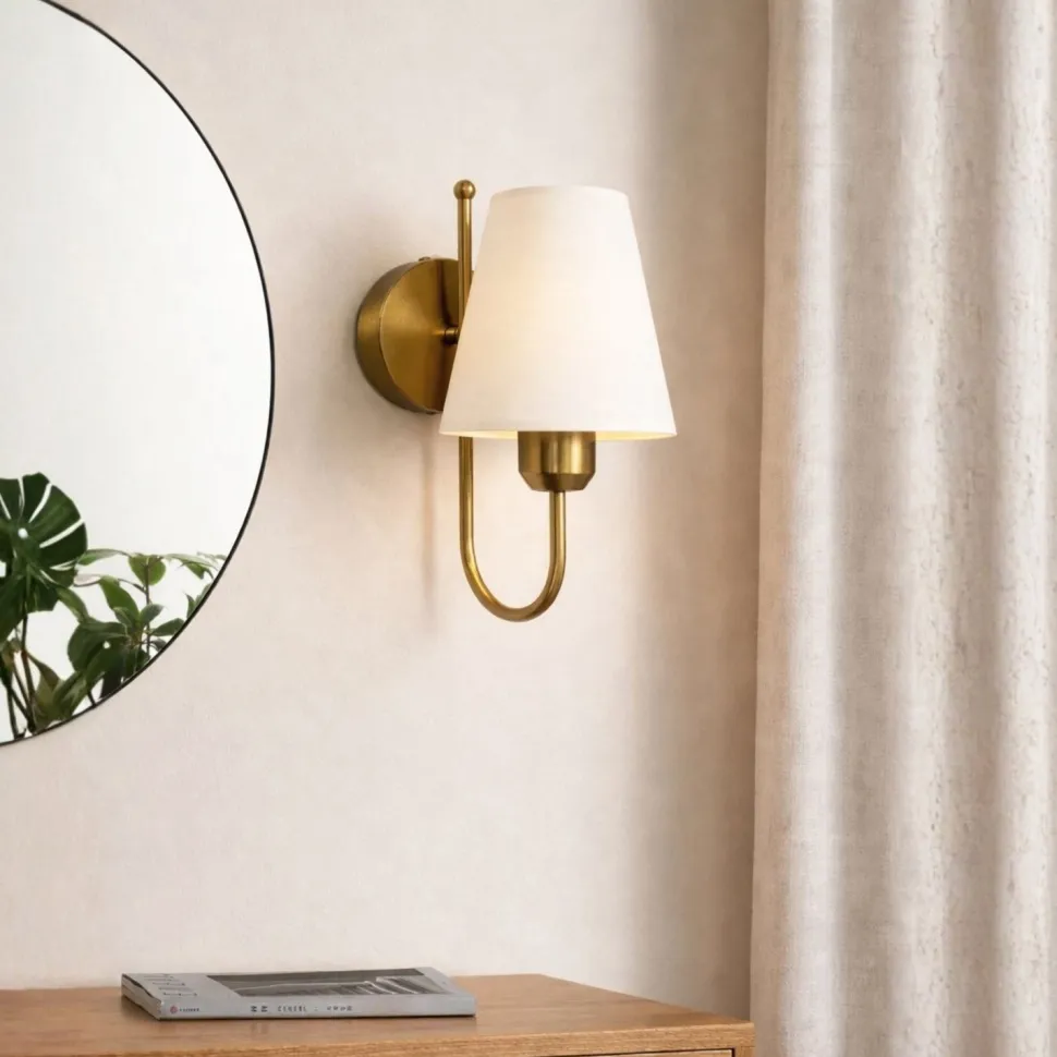 Seinävalaisin Linento Lighting 242429 kulta/luonnonvalkoinen