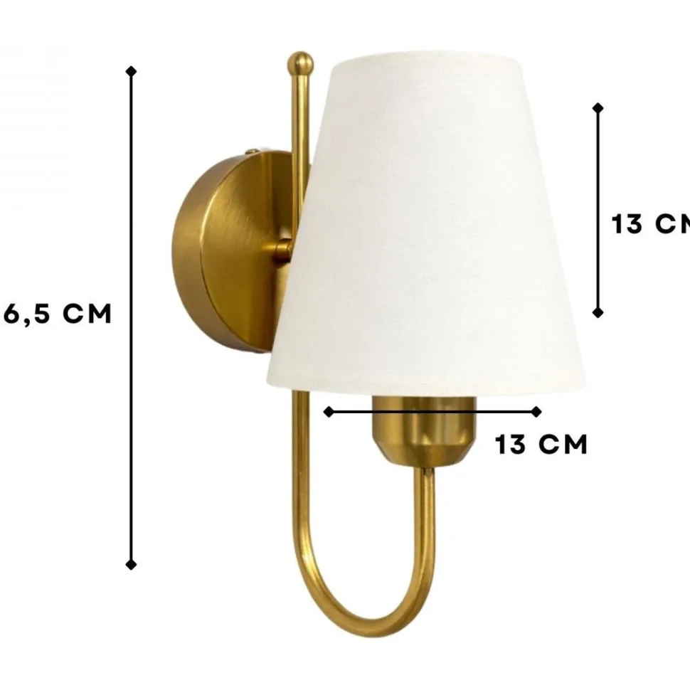 Seinävalaisin Linento Lighting 242429 kulta/luonnonvalkoinen
