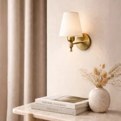 Seinävalaisin Linento Lighting 242427 kulta/luonnonvalkoinen