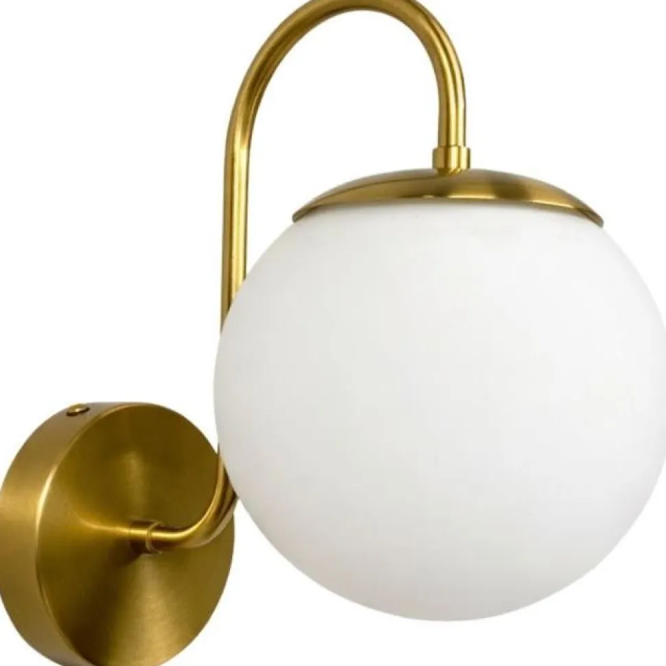 Seinävalaisin Linento Lighting 242430 kulta/valkoinen