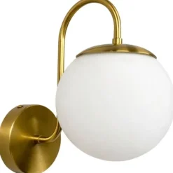 Seinävalaisin Linento Lighting 242430 kulta/valkoinen