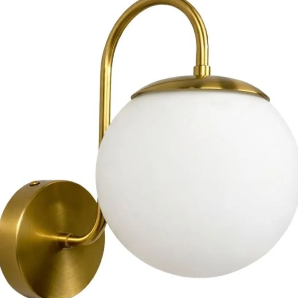 Seinävalaisin Linento Lighting 242430 kulta/valkoinen