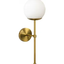 Seinävalaisin Linento Lighting 242431 kulta/valkoinen