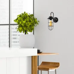 Seinävalaisin Linento Lighting Mahoney musta