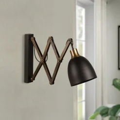 Seinävalaisin Linento Lighting Moore musta/pronssi
