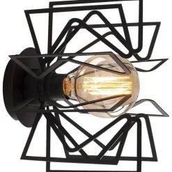 Seinävalaisin Linento Lighting Nemrut, Ø25cm, E27, musta